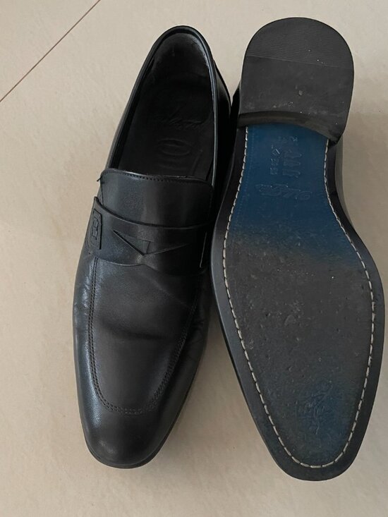 Vella Pais Blk Leather Loafers M 10.5 main image 4